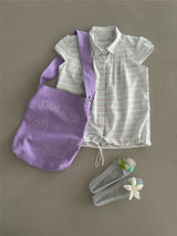 Vintage String Pintuck Shirts - Cotton Candy(Stripe)
