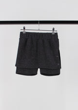 KNIT EYELET SKIRT SHORTS