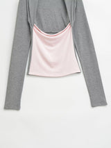 Arin Bolero Layered Slim T-shirt
