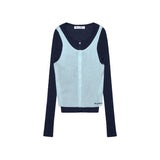 Layered Contrast Singlet Knit_Blue