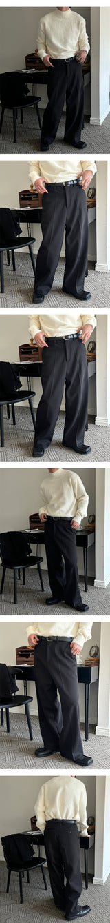 [F/W] Herringbone wide slacks(3color)