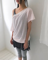ペク ワンショルダー半袖Tシャツ