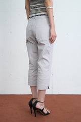 Slim Line Capri Pants (Light Gray/2size)