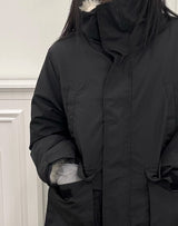 Wool stretch padding jumper