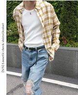 [S/S] ルーズフィットチェックシャツ(3color)