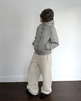 シアーボタンフーディー