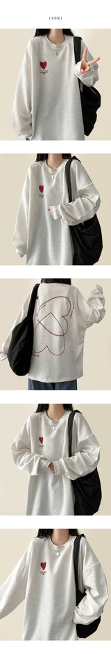 Hearty Two Heart Point Sweatshirt
