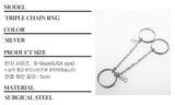 Three Ring Connection Chain Stainless Steel_TRIPLE CHAIN RNG