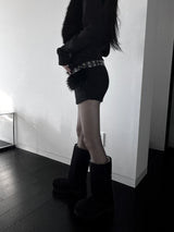 モヘアマイクロショートパンツ(2color)
