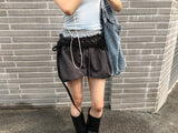 shoeshoe layered pumpkin shorts