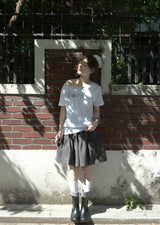  Bow Tiered Skirt - water resistant (taupe)