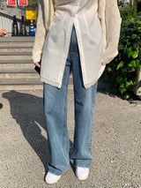 [MADE] Ditto wide long boots cut denim