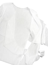 アートプリーツシースルー長袖Tシャツ