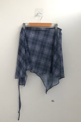 Misty Checkered Layered Skirt