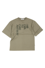 トゥークールオーバーフィットダストカーキ半袖Tシャツ