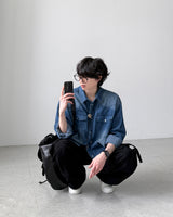 レストンクロップデニムシャツ
