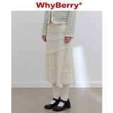 Why Berry 24SS "Colorful Shadow" ダブルレイヤーレースケーキスカート