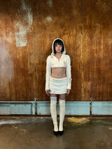 From knit skirt (Ivory)