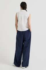 コットンノースリーブシャツ, White