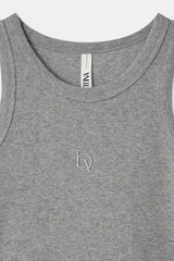 ALL-DAY SLEEVELESS TOP_MELANGE GRAY