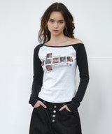クロス ラグラン T(off white)