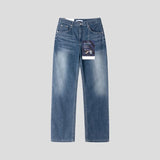 ASCLO Coolever Crease Semi Wide Denim Pants (3color)