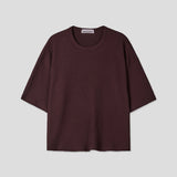  Avin Crop Waffle Short Sleeve T-Shirt 4C