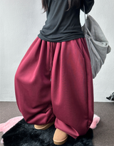 コティフリースラインドバルーンピンタックロングパンツ ❤️🖤5 COLOR