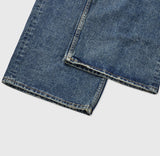 No.1400 lettering wide denim PT