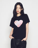 25FW WOMAN HEART DOUGHNUT SHORT SLEEVE T-SHIRT