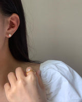 (silver925) ラブリーリボンピアス type2 *gold