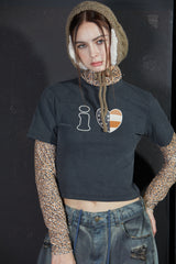 レオパードレイヤード Tシャツ