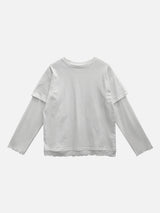 Sheer See-Through Layered Long Sleeve (4c)