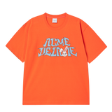 25SS バッドバニーロゴショートスリーブTシャツ オレンジ