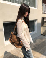 Panon ペンダントラウンドニットクロップカーディガン