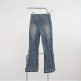 [NONCODE] Fluffy Washing Denim Bootcut Pants