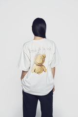 24FW ブロックベアショートスリーブTシャツ クリーム