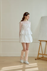 RIBBON BELL KNIT LEG WARMER