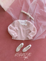 [by LILLOVE] cherry blossom tweed jacket