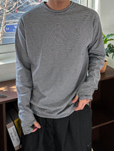 Mary Stripe Layered Warm Tee