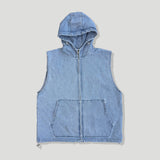 Rio Denim Anorak Vest(Light Blue)