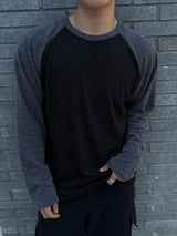 Slub raglan long sleeve