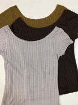 バレーボートネックTシャツ
