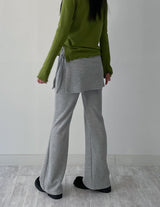 [FW] Pierre Ribbed Wrap Bootcut Pants
