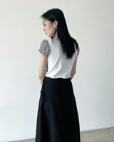 layered shirring t-shirts