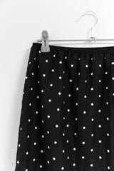 linen dot midi skirt(2colors)