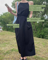 【MADE】Back slit long dress