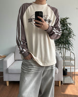Print Raglan Track Long Sleeve