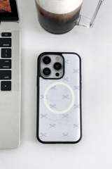 [MADE]クラウドリボン ブラックエポキシ バンパー iPhoneケース MagSafe
