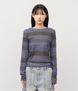 (W) Loops Printed Top
